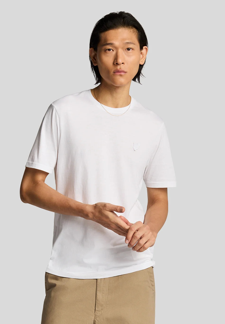 TONAL EAGLE PLAIN T-SHIRT - WHITE