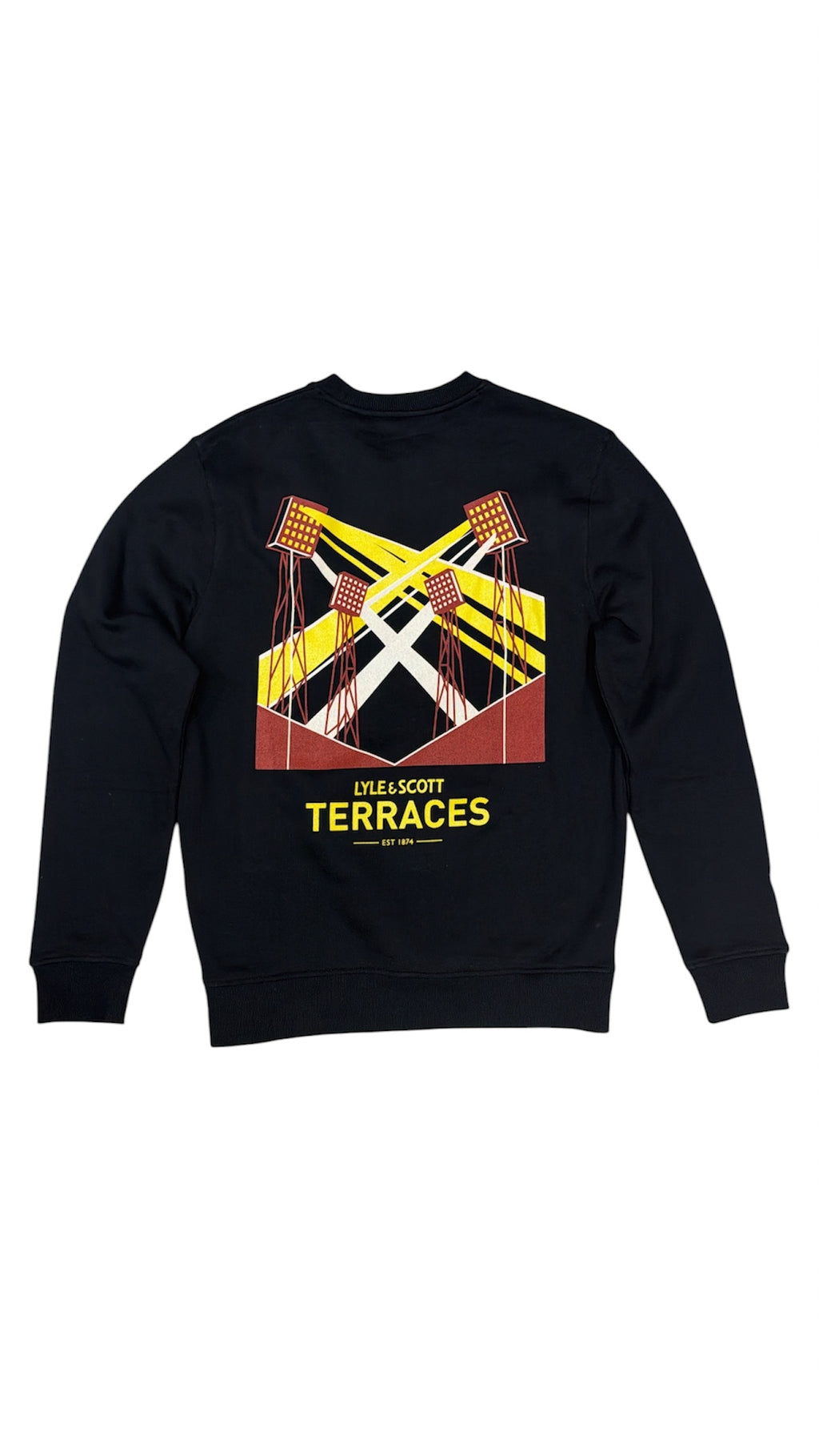 TERRACES LIGHT CREWNECK - JET BLACK