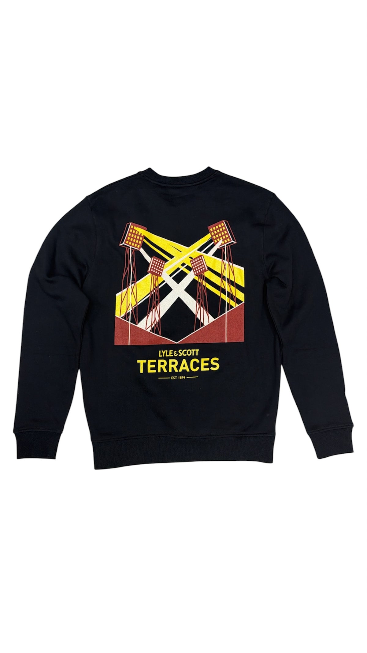 TERRACES LIGHT CREWNECK - JET BLACK