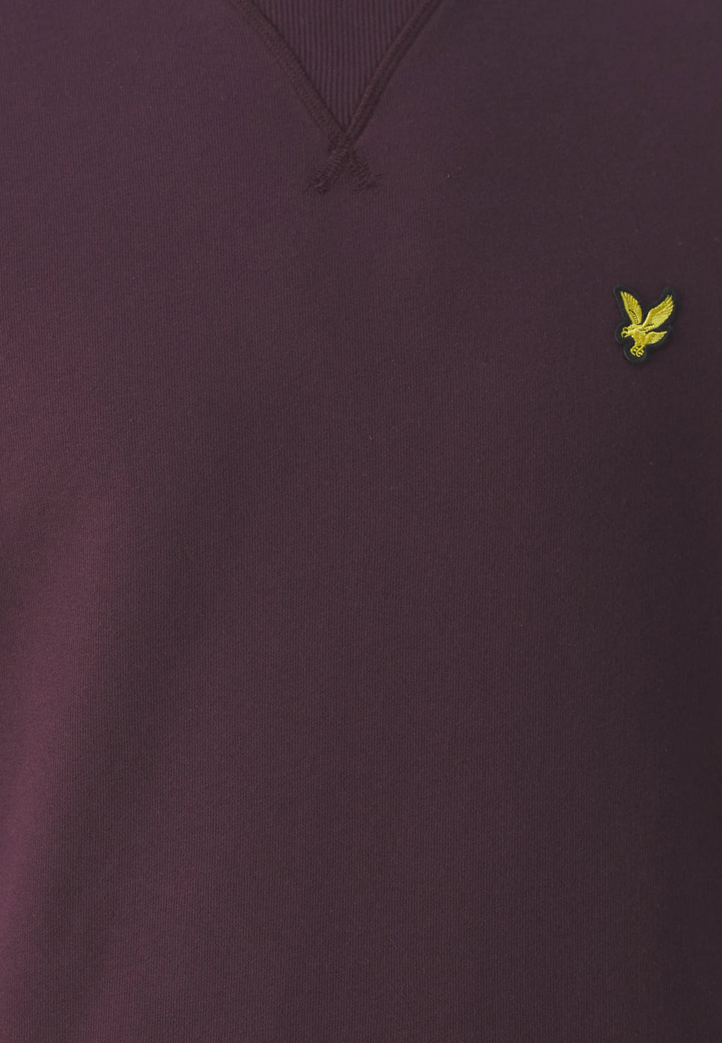CREW NECK BRUSHBACK SWEATSHIRT - BURGUNDY
