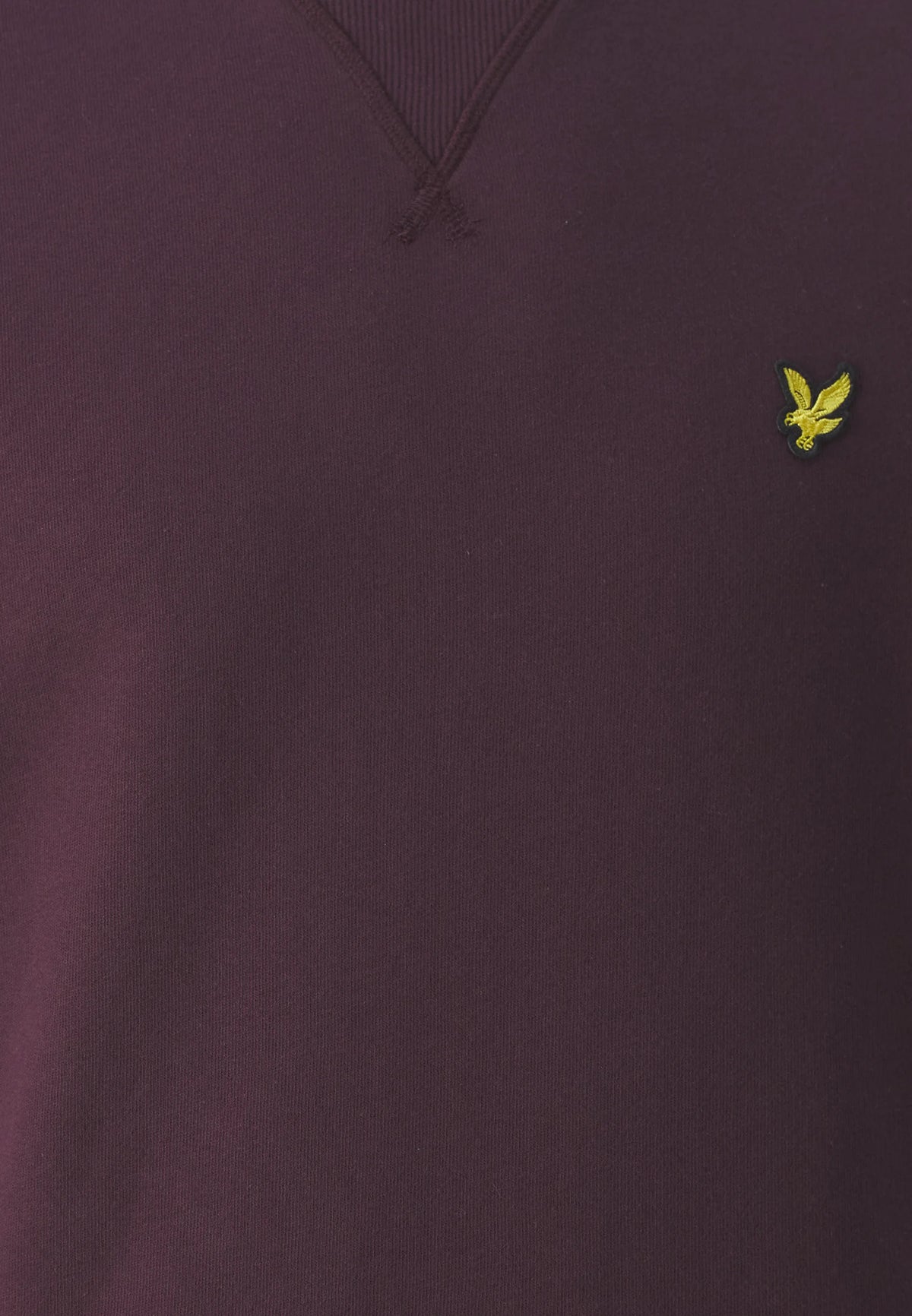 CREW NECK BRUSHBACK SWEATSHIRT - BURGUNDY