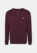 CREW NECK BRUSHBACK SWEATSHIRT - BURGUNDY