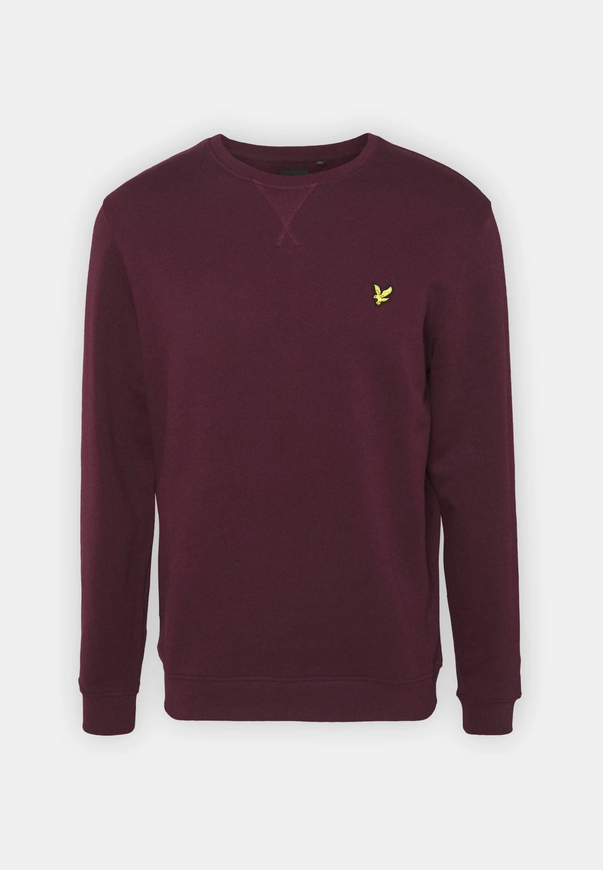 CREW NECK BRUSHBACK SWEATSHIRT - BURGUNDY