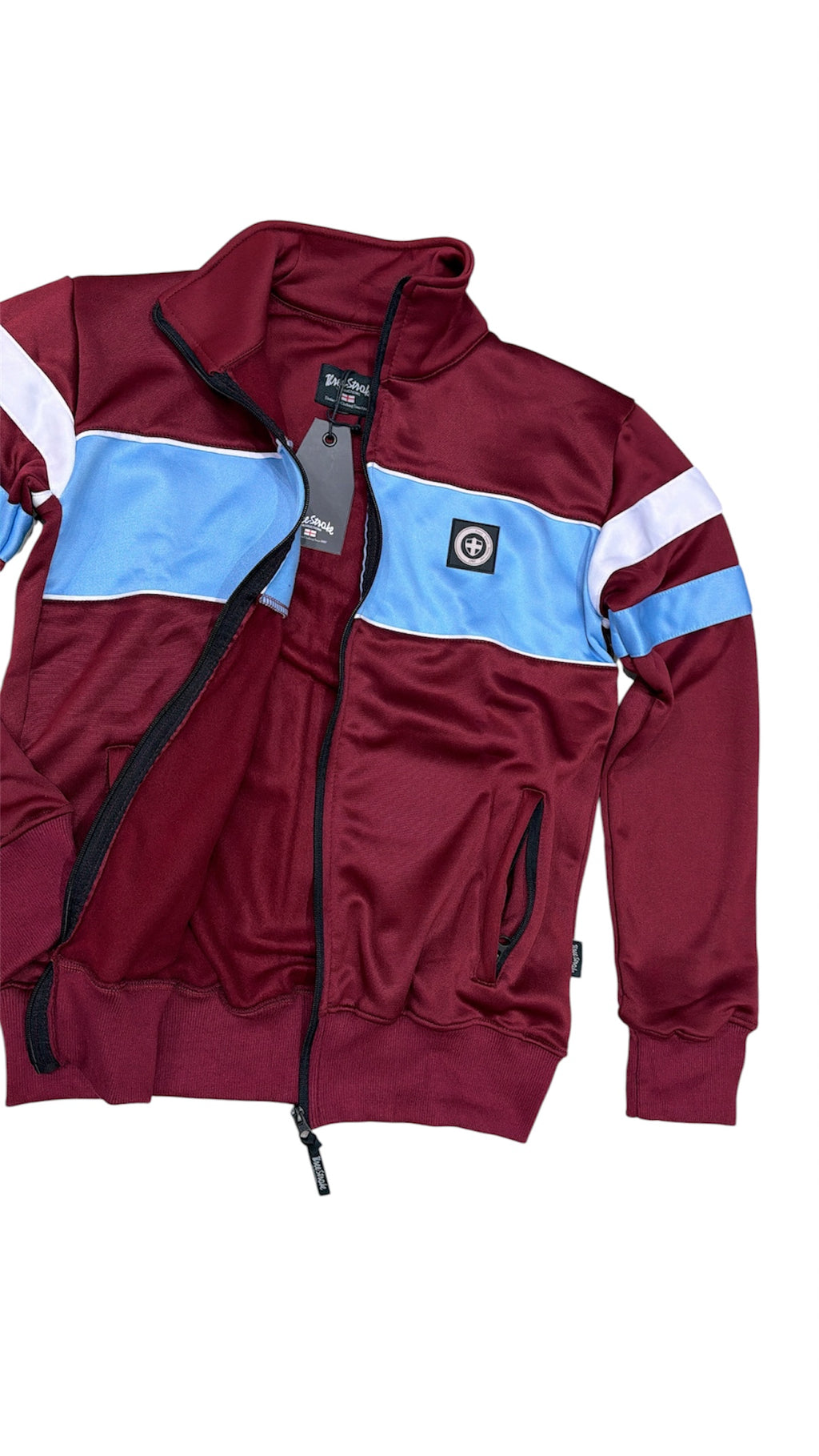 TRACK TOP - BURGUNDY