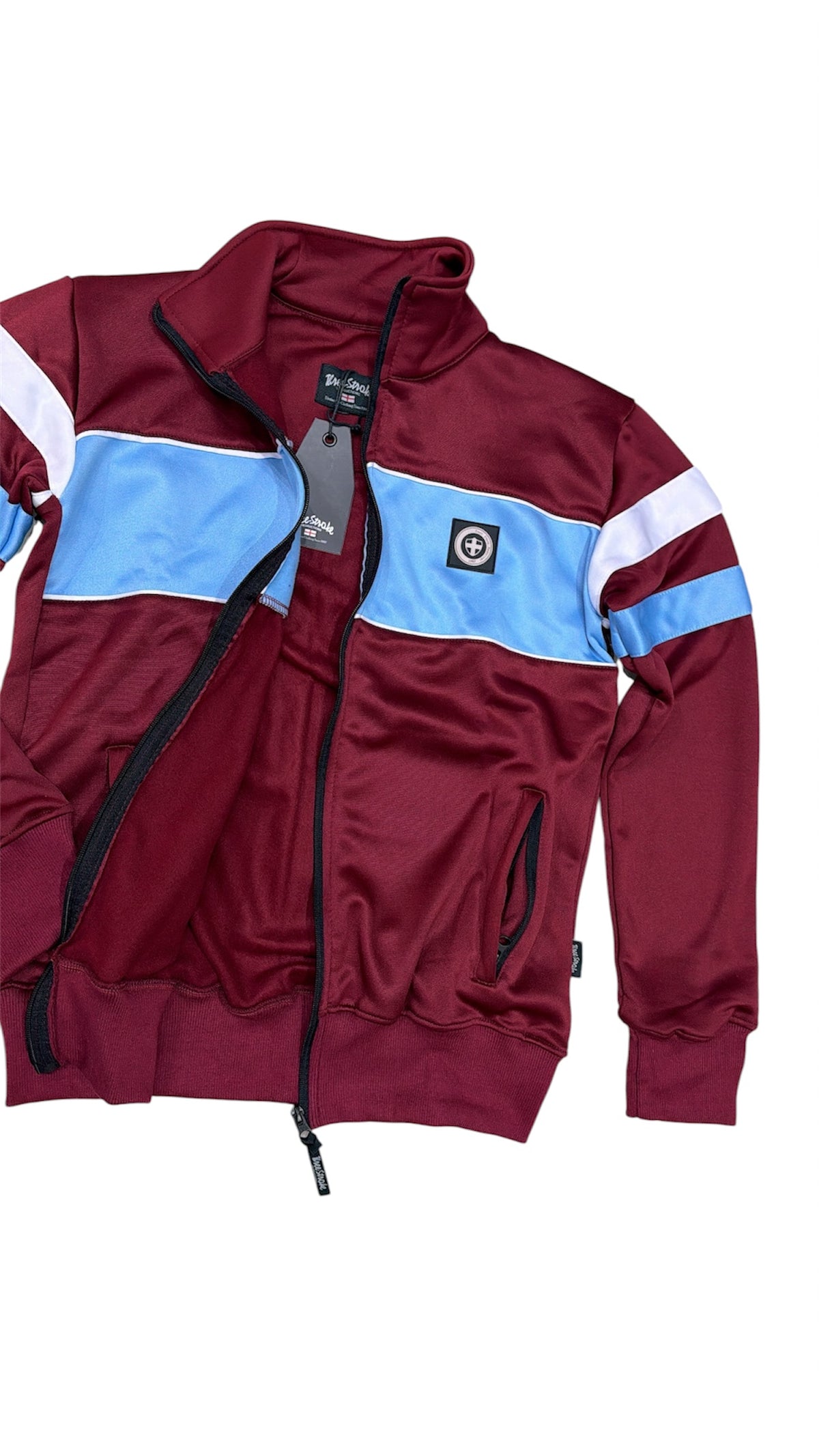 TRACK TOP - BURGUNDY