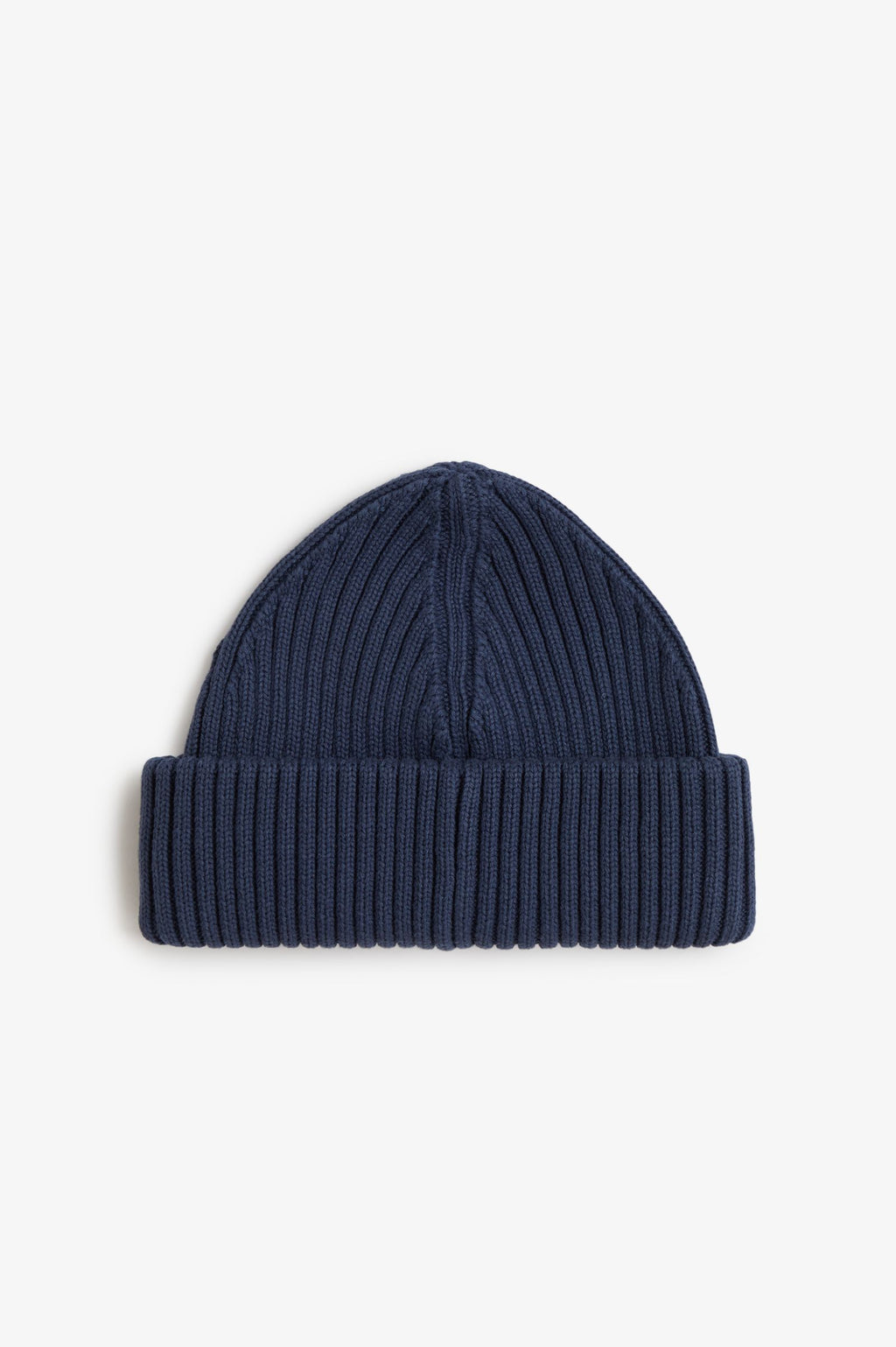 COTTON RIBBED BEANIE - DARK AIRFORCE
