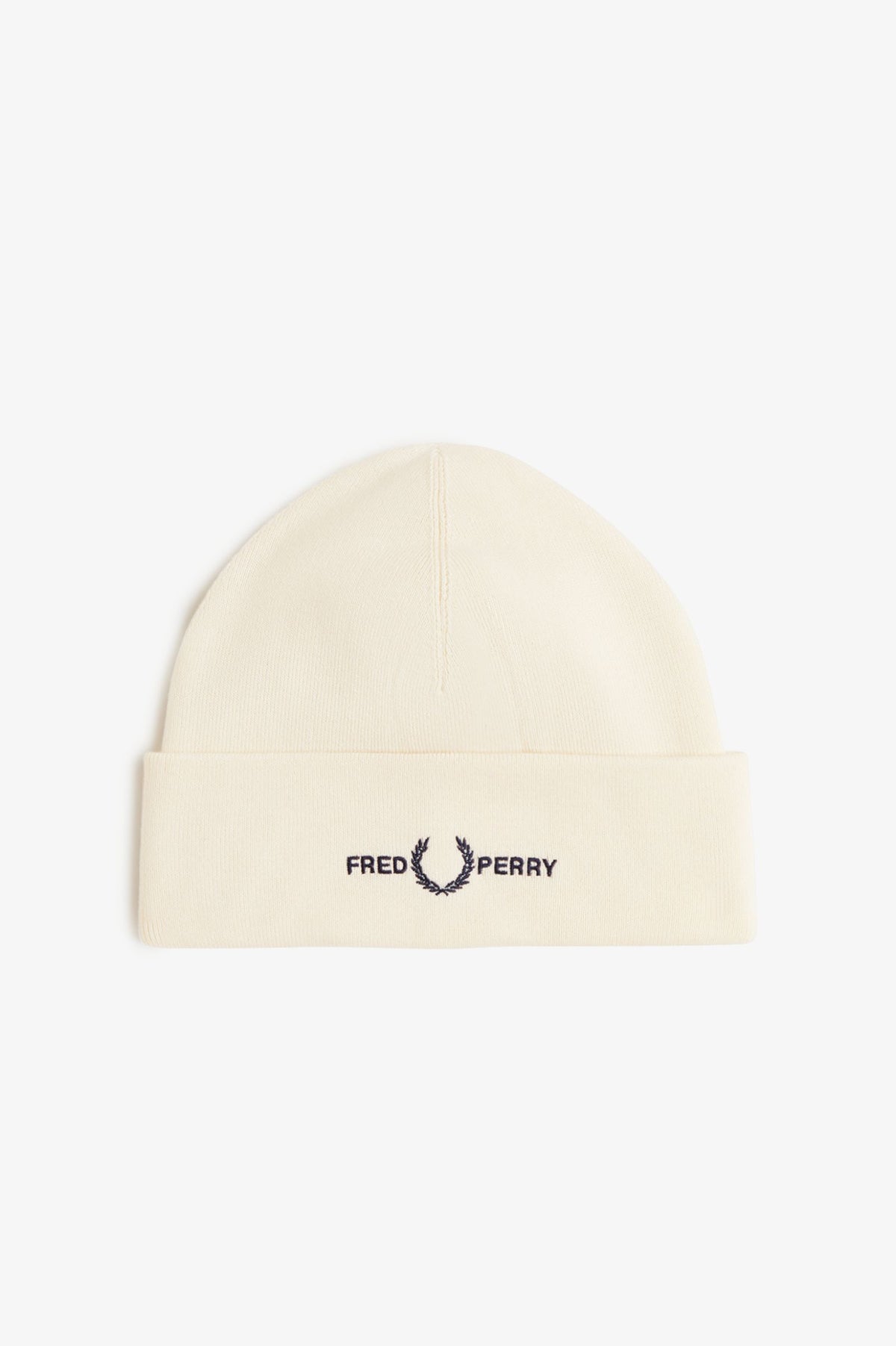 GRAPHIC FLP BEANIE - ECRU/DK AIRFORCE