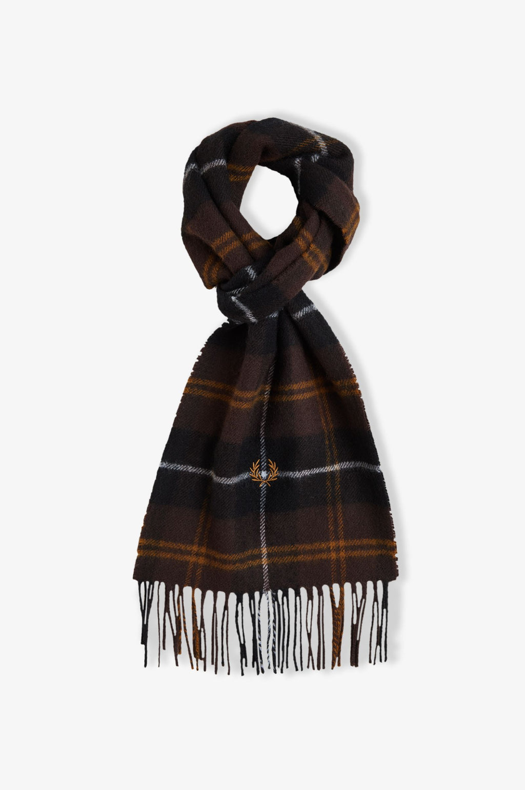 LAMBSWOOL SCARF - RICH BROWN