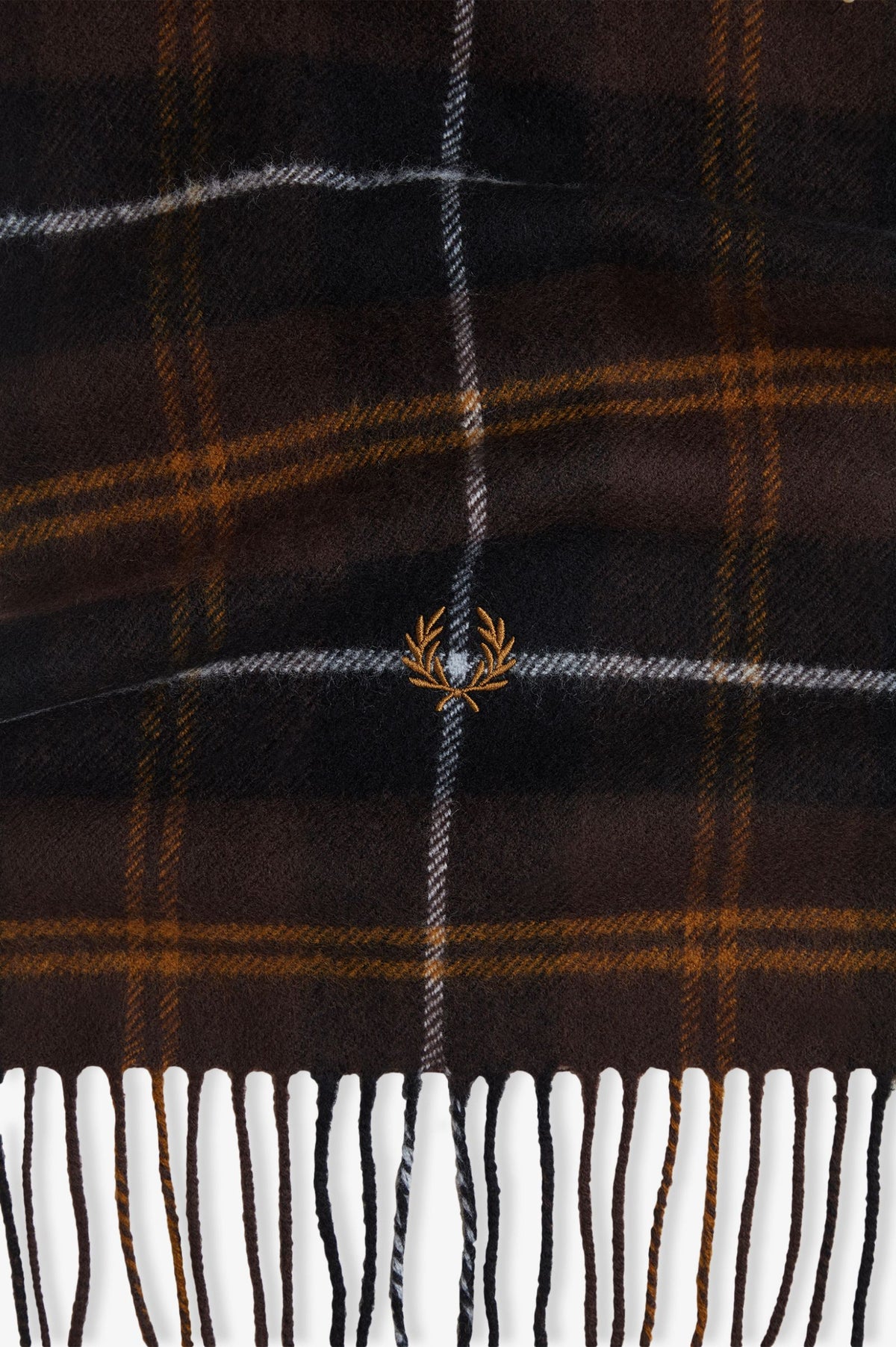 LAMBSWOOL SCARF - RICH BROWN