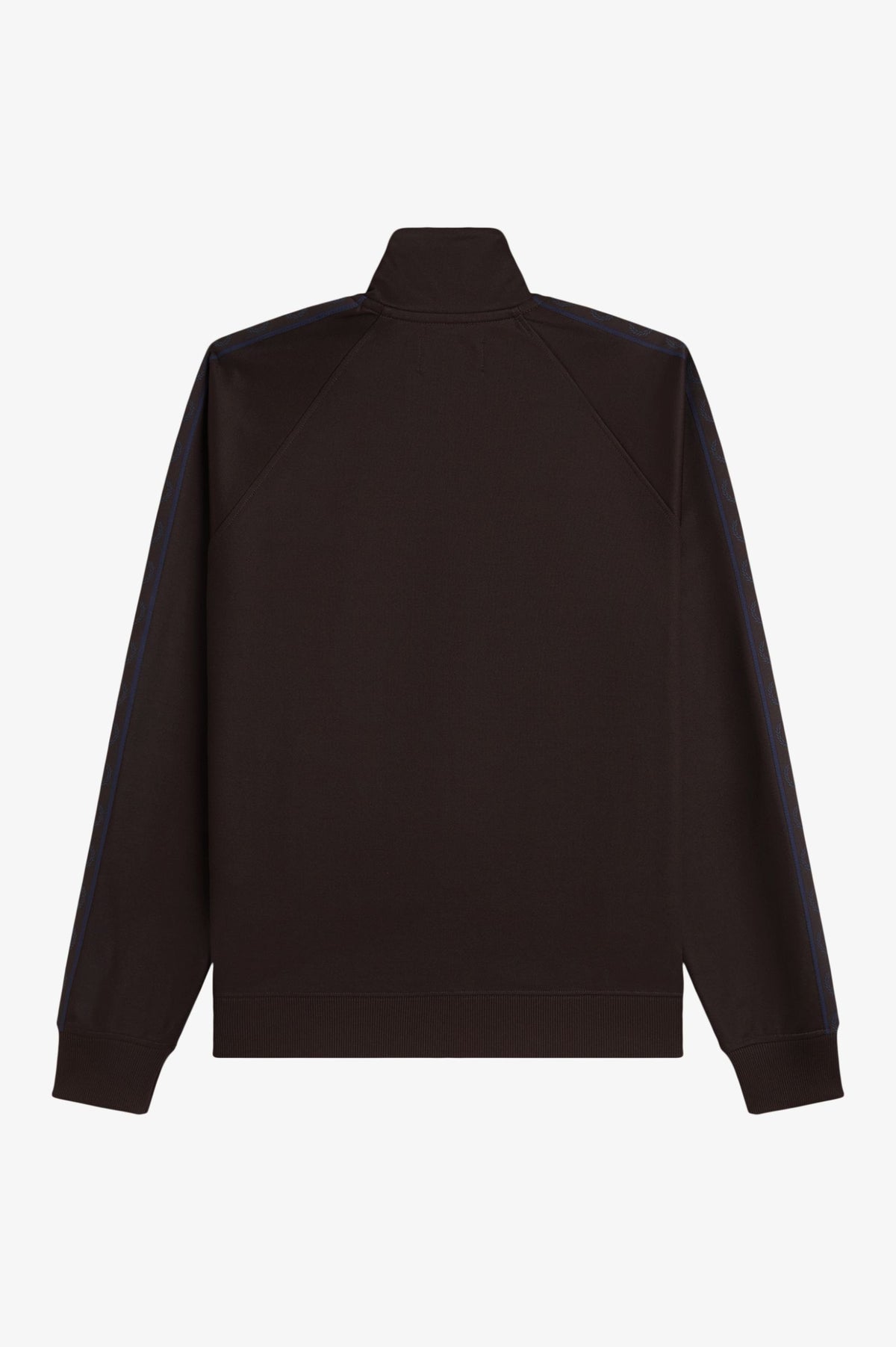 CONTRAST TAPE TRACK JACKET - RICH BROWN
