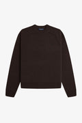 SADDLE SLEEVE JUMPER - RICH BROWN
