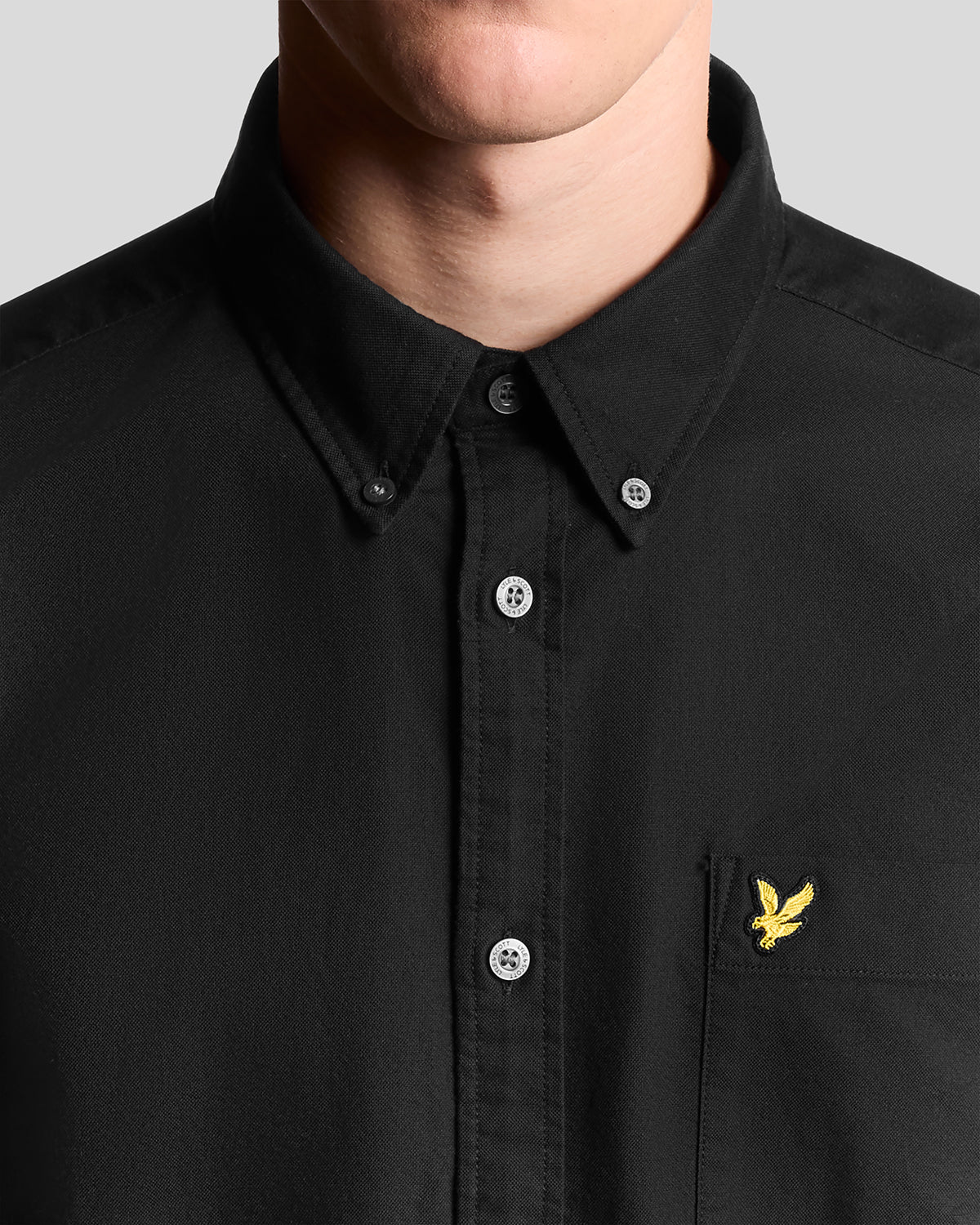 PLAIN OXFORD SHIRT - BLACK