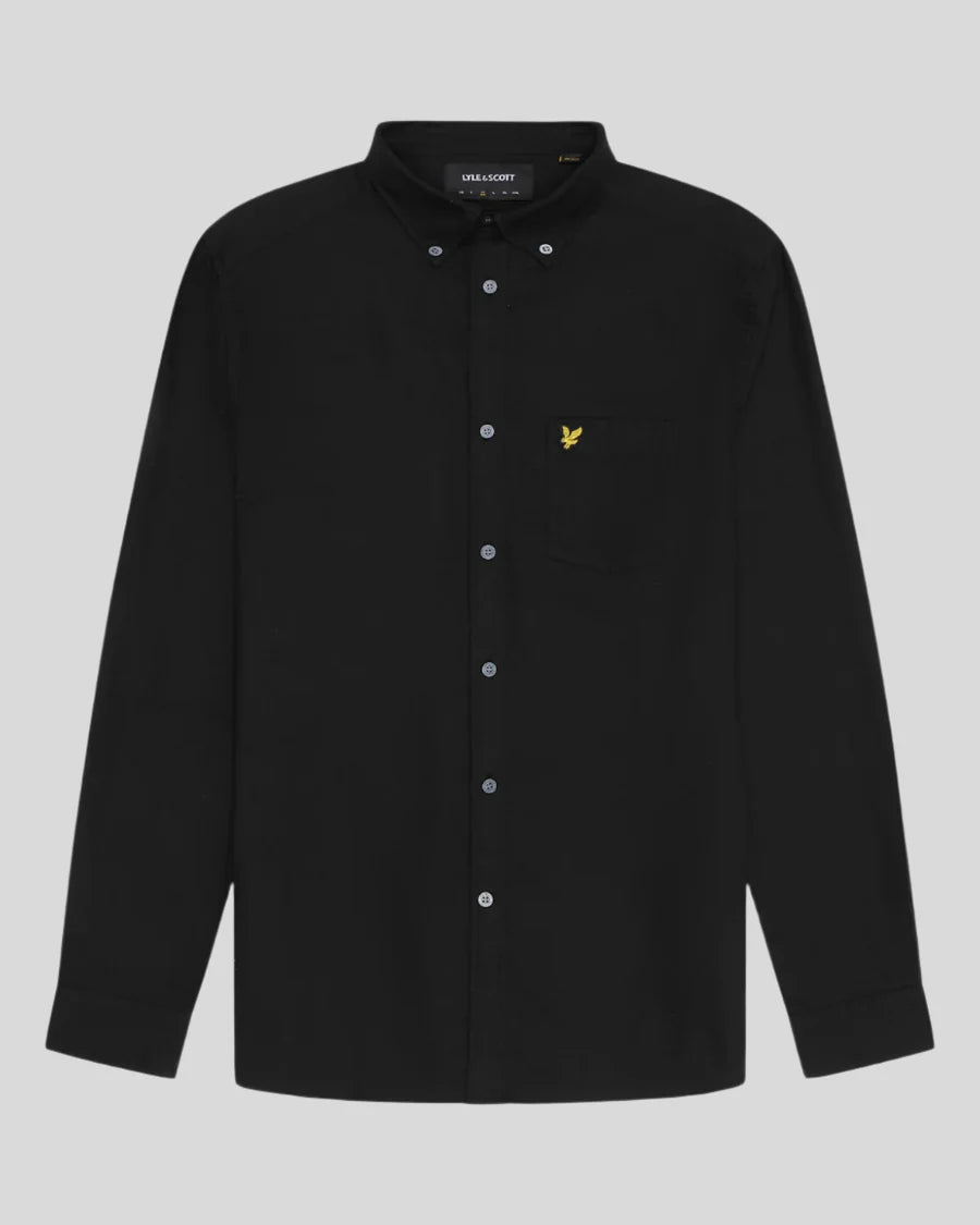 PLAIN OXFORD SHIRT - BLACK