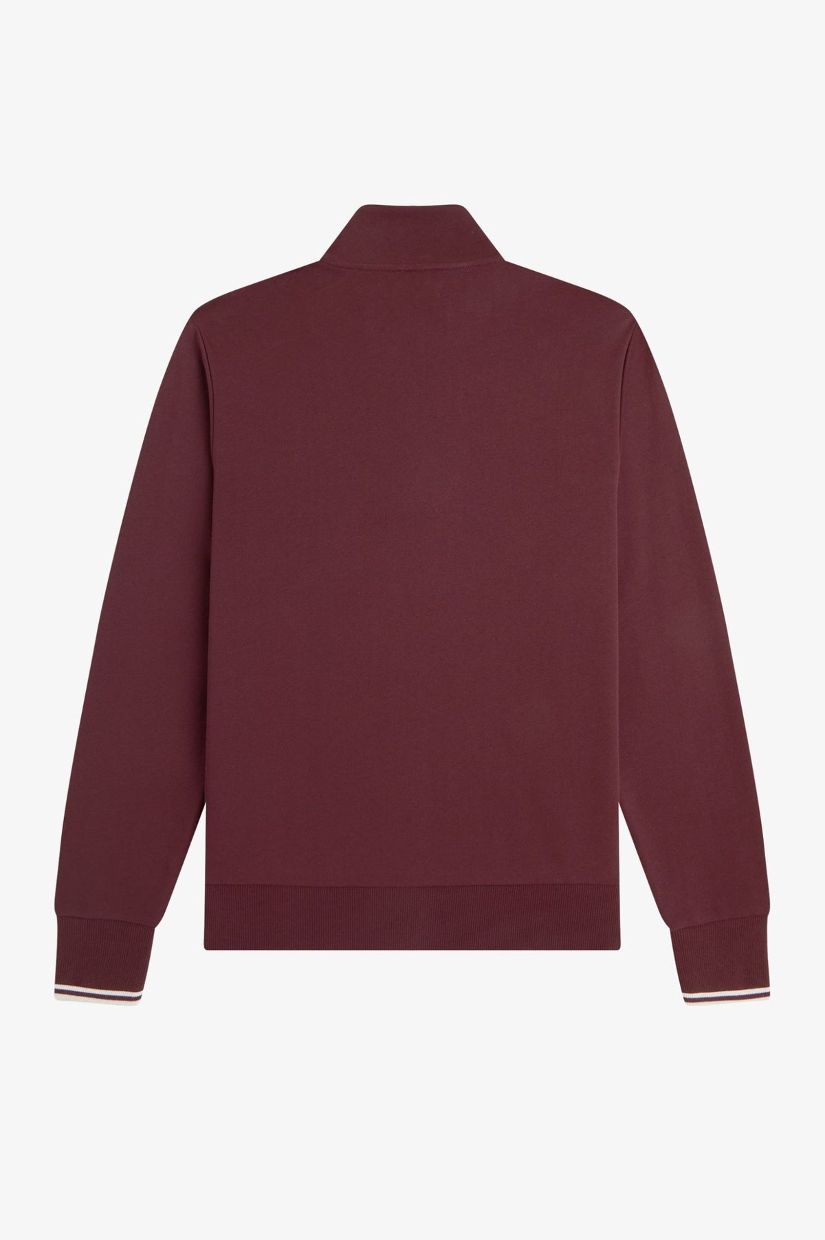 HALF ZIP SWEATSHIRT - OXBLOOD