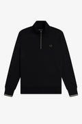 HALF ZIP SWEATSHIRT - BLACK