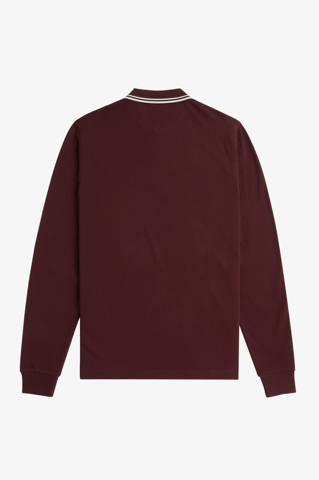 LS TWIN TIPPED SHIRT - OXBLOOD