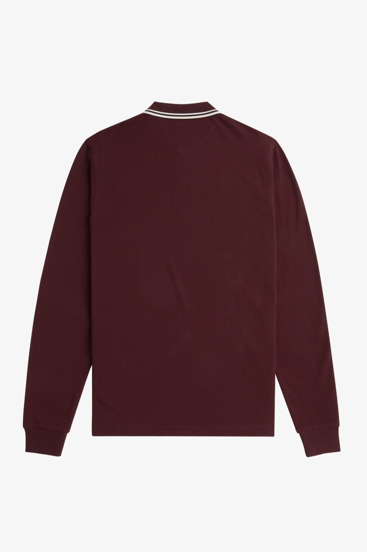 LS TWIN TIPPED SHIRT - OXBLOOD