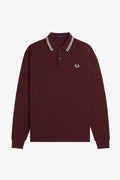 LS TWIN TIPPED SHIRT - OXBLOOD
