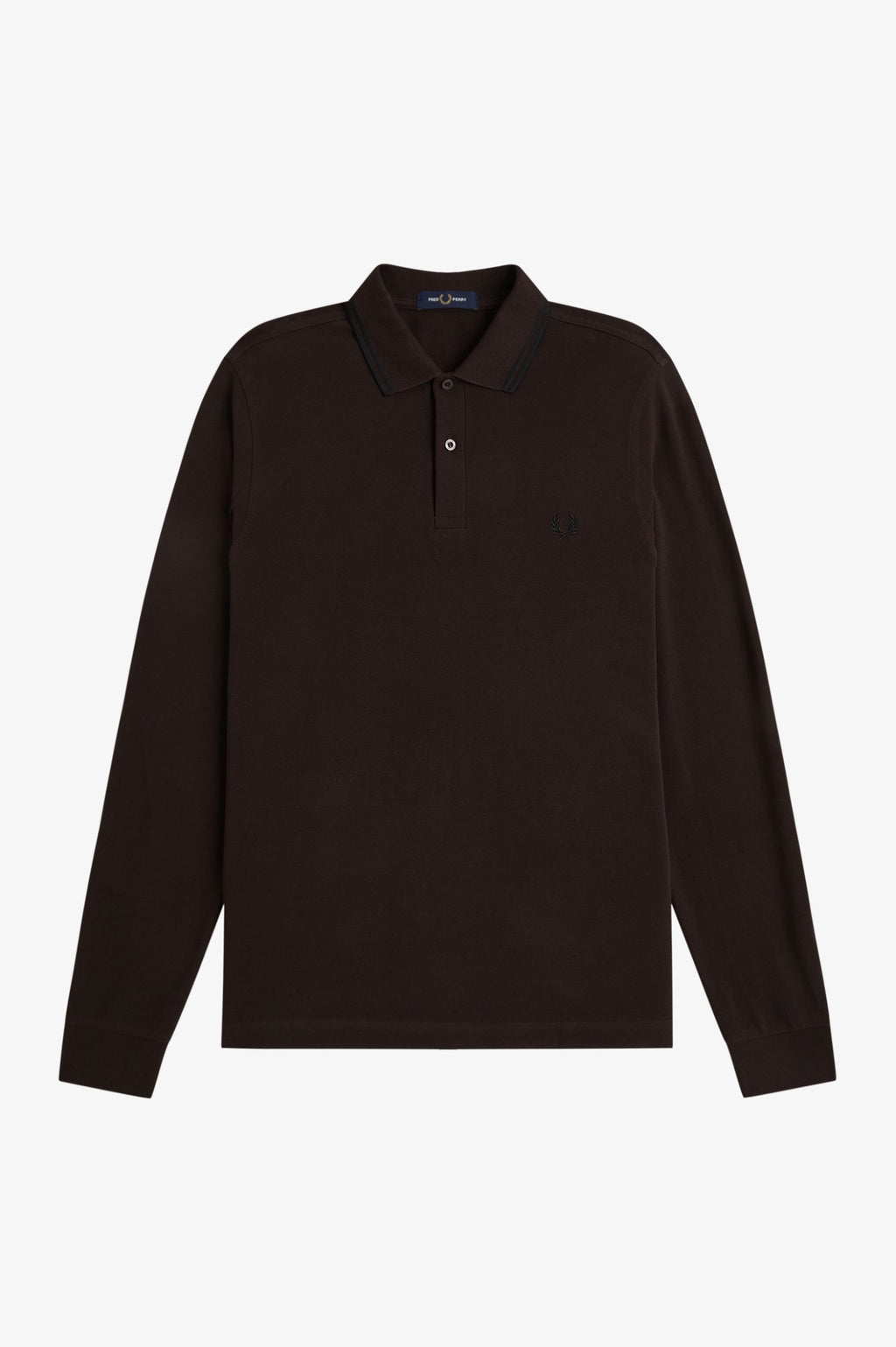 LS TWIN TIPPED SHIRT - RICH BROWN