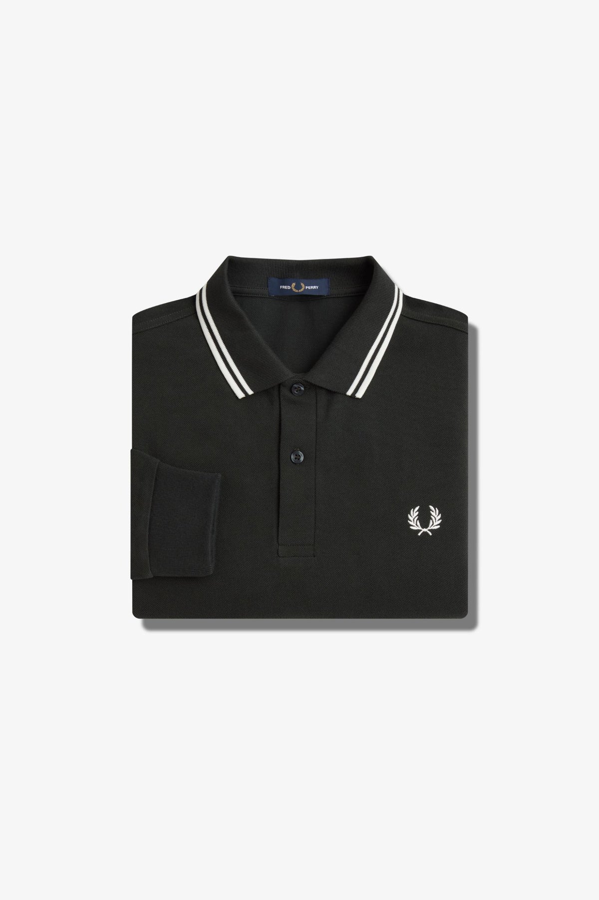 LS TWIN TIPPED SHIRT - NIGHTGREEN