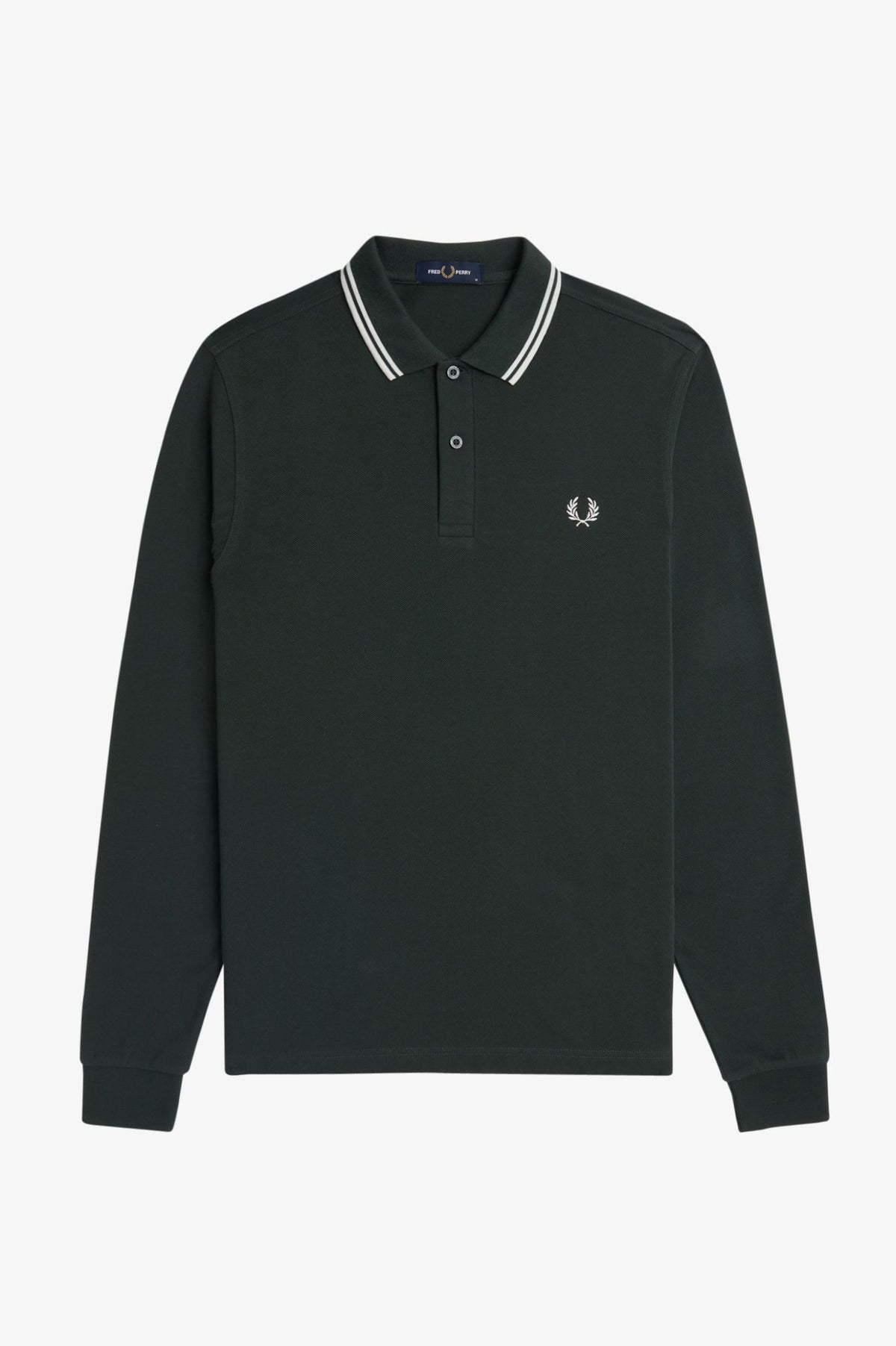 LS TWIN TIPPED SHIRT - NIGHTGREEN