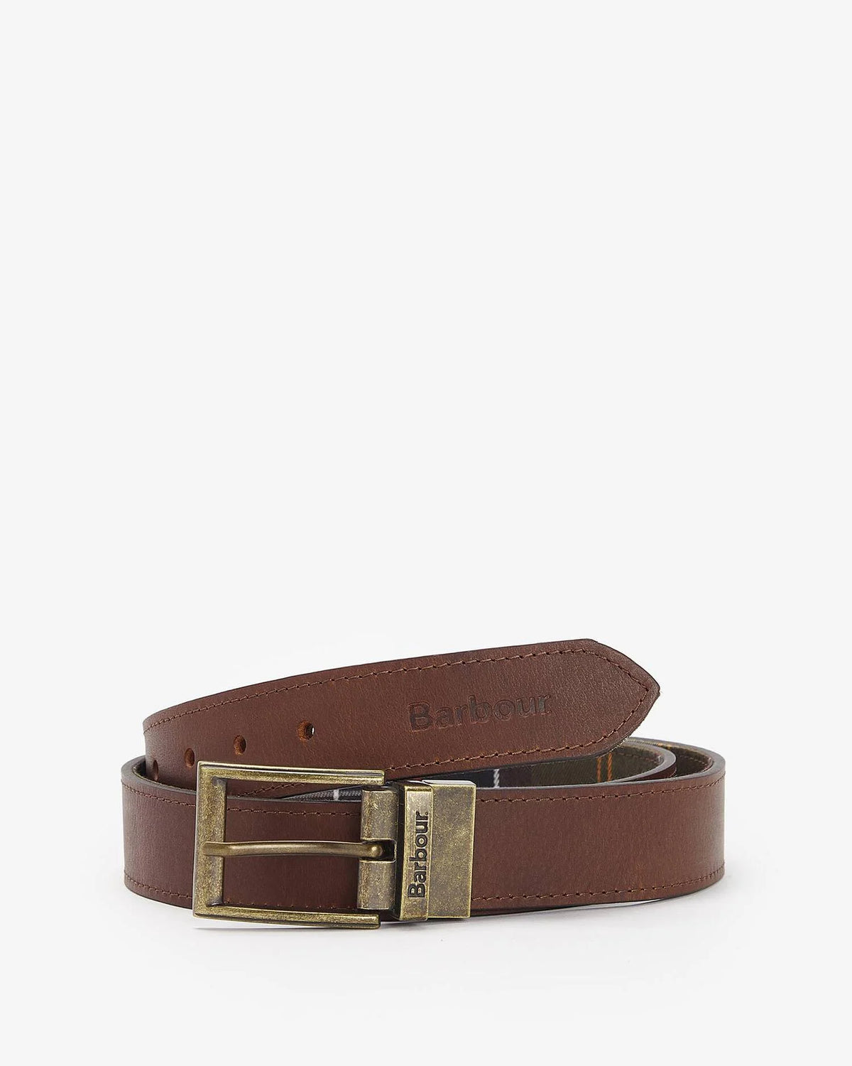 REVERSIBLE TARTAN LEATHER - CLASSIC TARTAN/BROWN