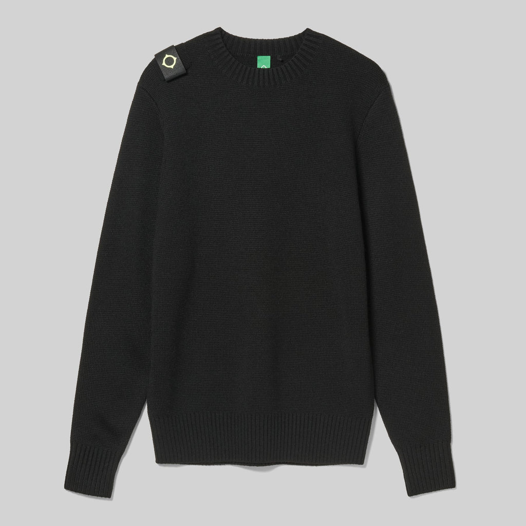 OKA CREW KNIT - JET BLACK