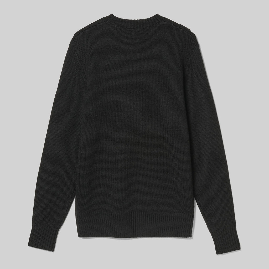 OKA CREW KNIT - JET BLACK