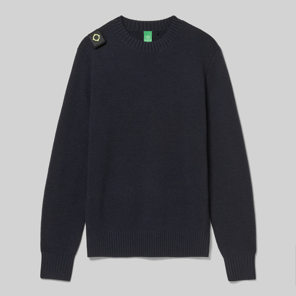 OKA CREW KNIT - DARK NAVY