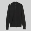 SARL QUARTER ZIP KNIT - JET BLACK