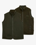 REVERSIBLE FLEECE GILET - SAGE