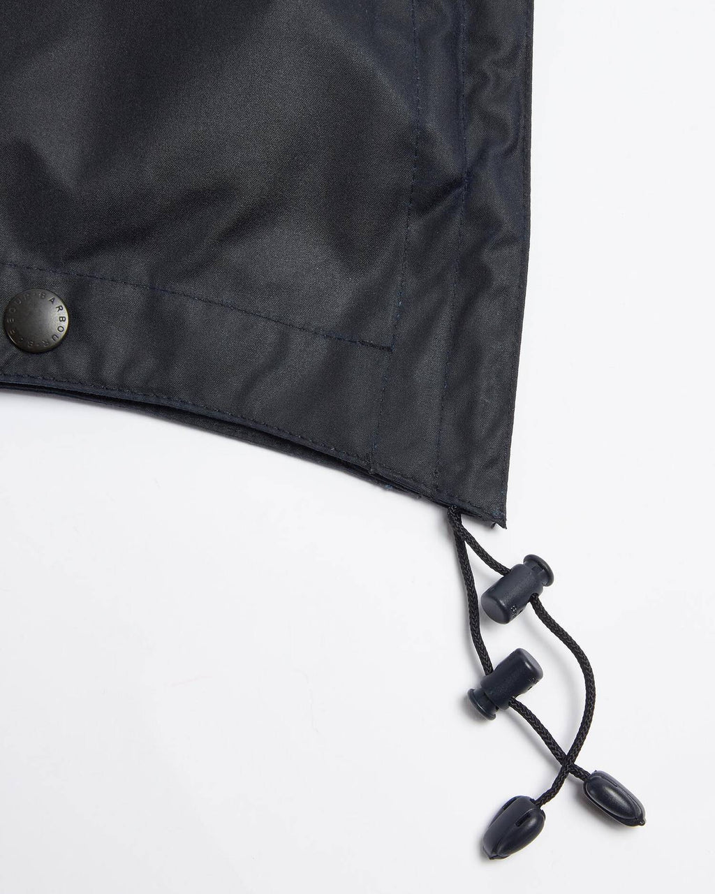 WAXED COTTON HOOD - NAVY