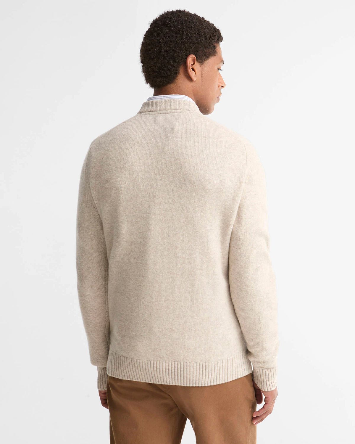 NEWTOWN CREW NECK SWEATER - LIGHT GREY