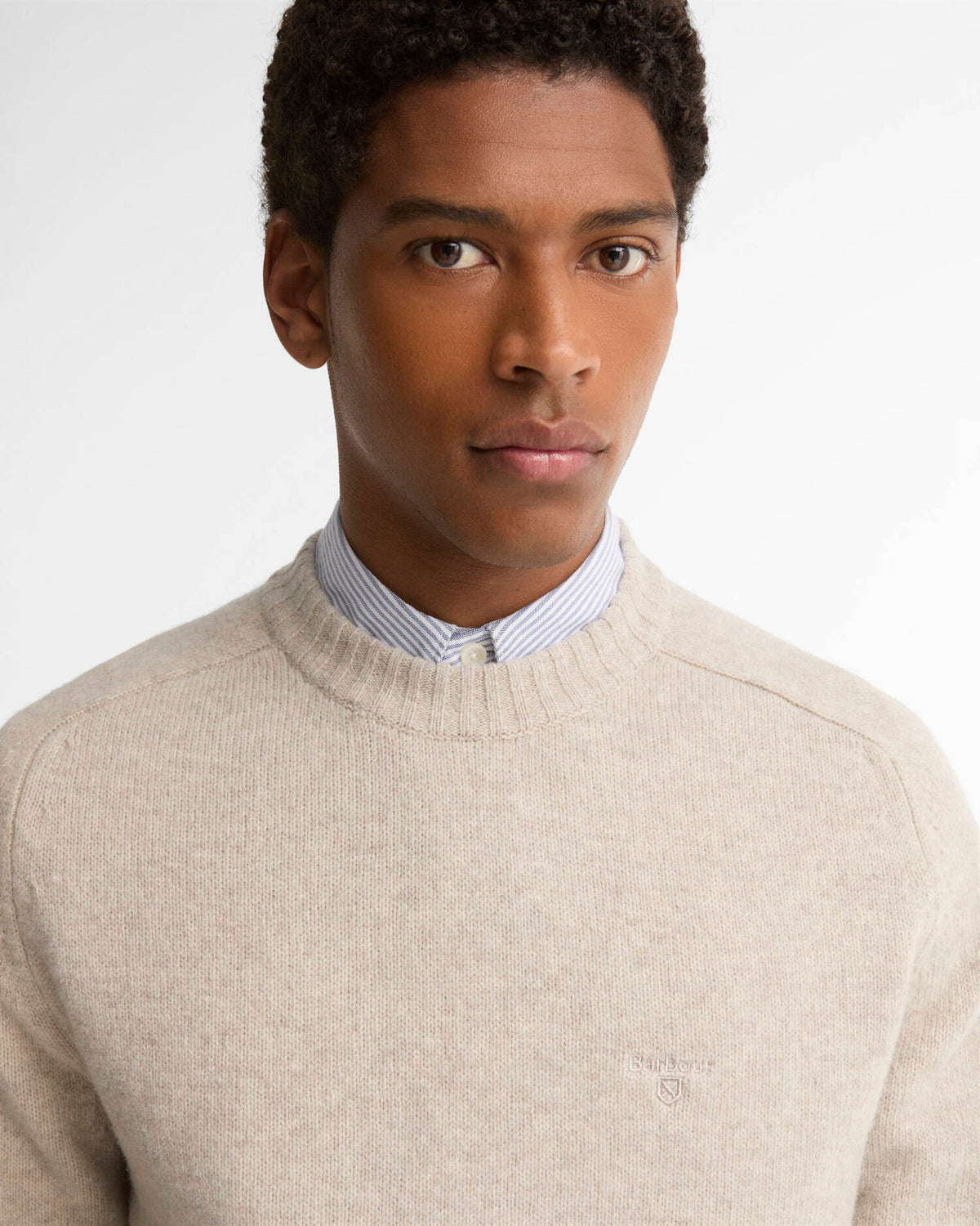 NEWTOWN CREW NECK SWEATER - LIGHT GREY