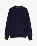 NEWTOWN CREW NECK SWEATER - NAVY