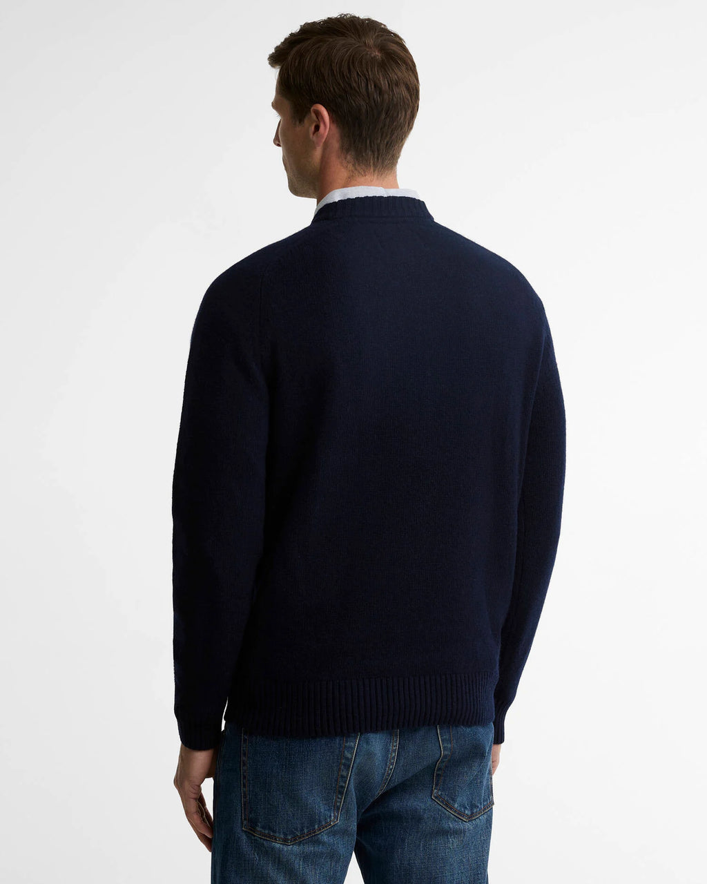 NEWTOWN CREW NECK SWEATER - NAVY