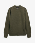 NEWTOWN CREW NECK SWEATER - MID OLIVE