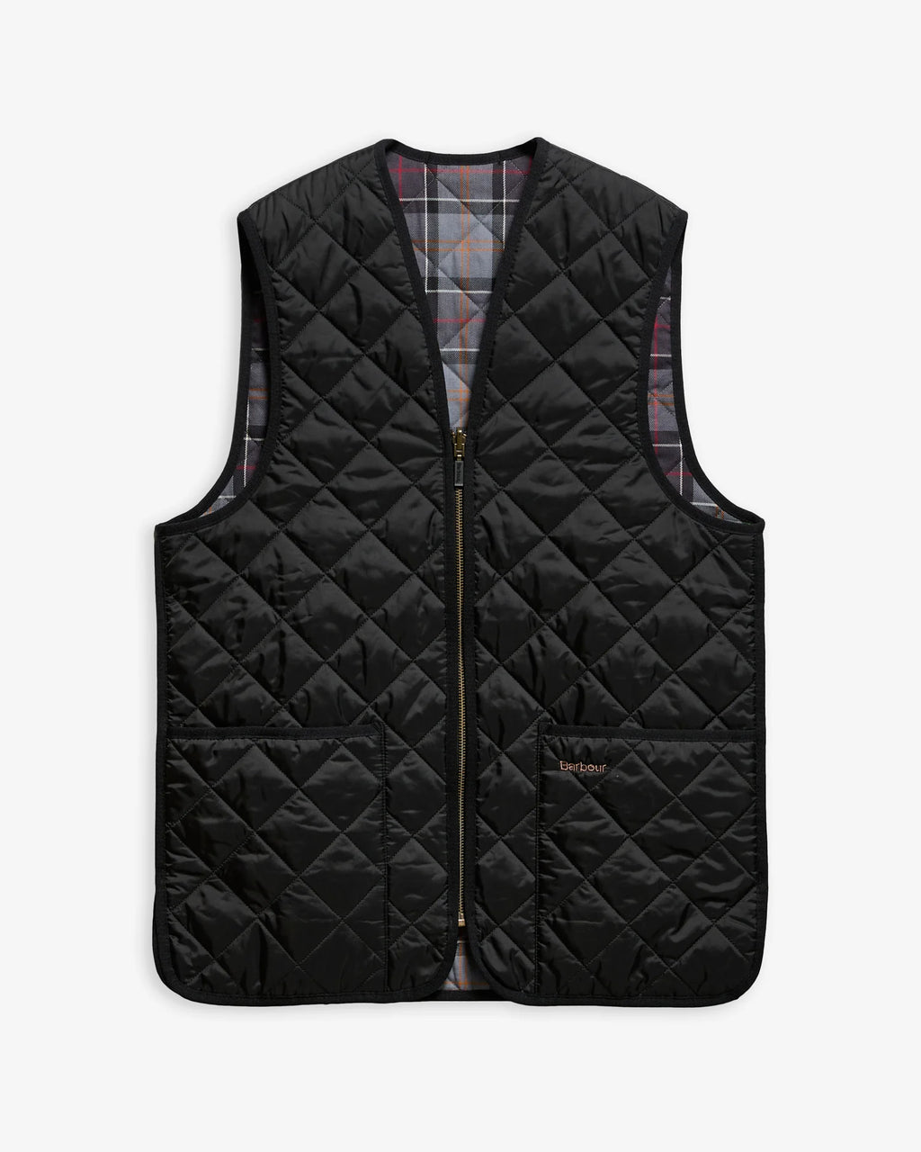 BARBOUR QUILTON WAISTCOAT/ZIP - BLACK-MODERN