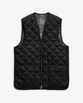 BARBOUR QUILTON WAISTCOAT/ZIP - BLACK-MODERN