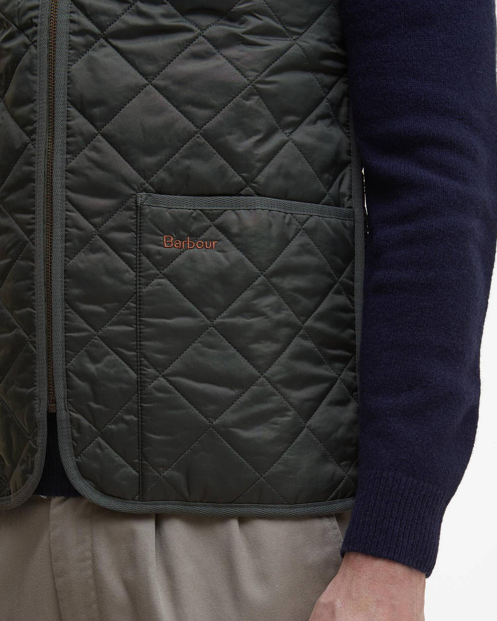 BARBOUR QUILTED WAISTCOAT/ZIP - OLIVE-ACIENT
