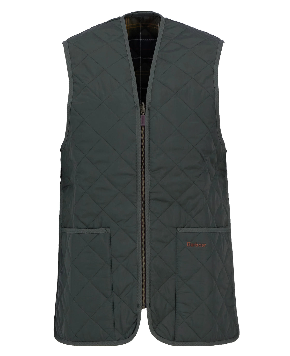 BARBOUR QUILTED WAISTCOAT/ZIP - OLIVE-CLASSIC