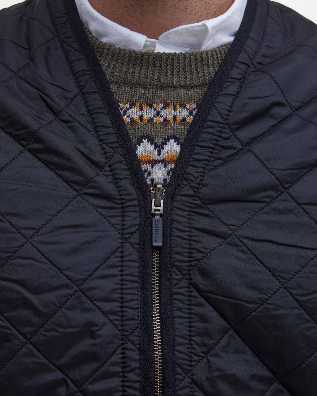 BARBOUR POLARQUILT WAISTCOAT/ZIP - CLASSIC BLACK
