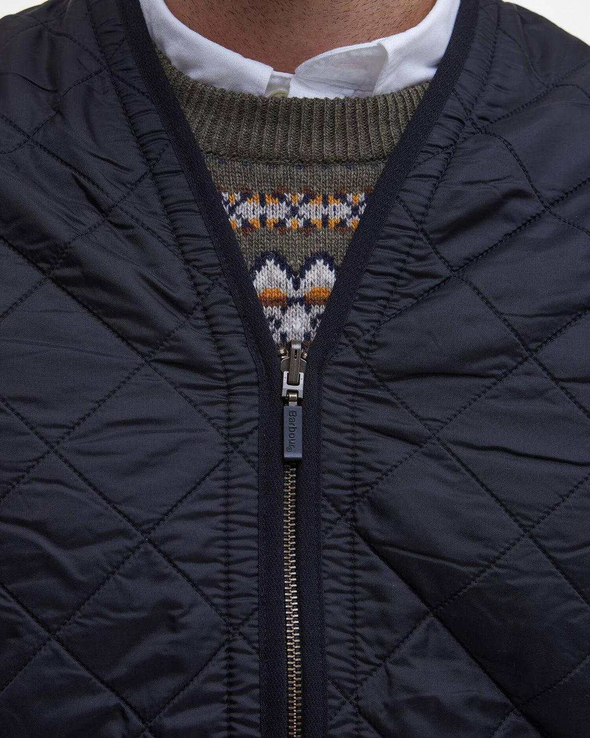 BARBOUR POLARQUILT WAISTCOAT/ZIP - CLASSIC BLACK