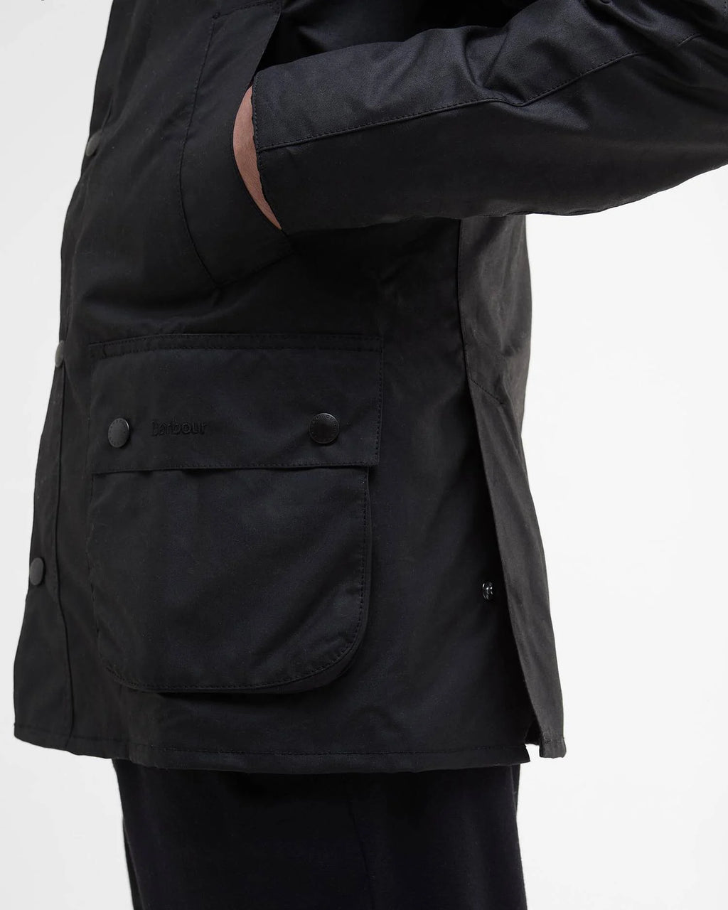 ASHBY WAX JACKET - BLACK/CLASSIC