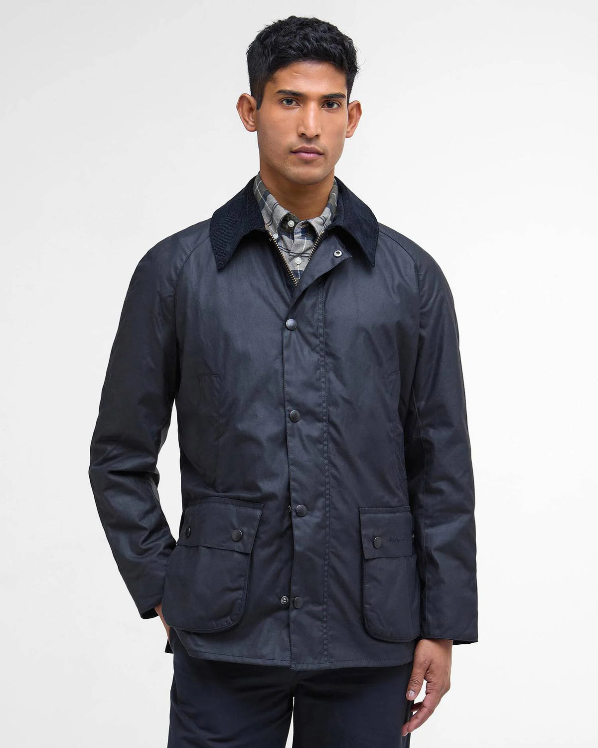 ASHBY WAX JACKET - NAVY