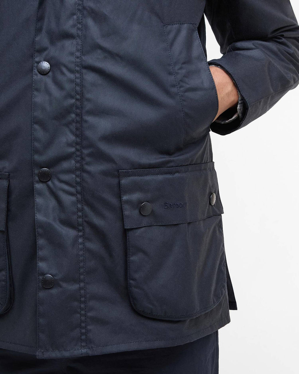 ASHBY WAX JACKET - NAVY