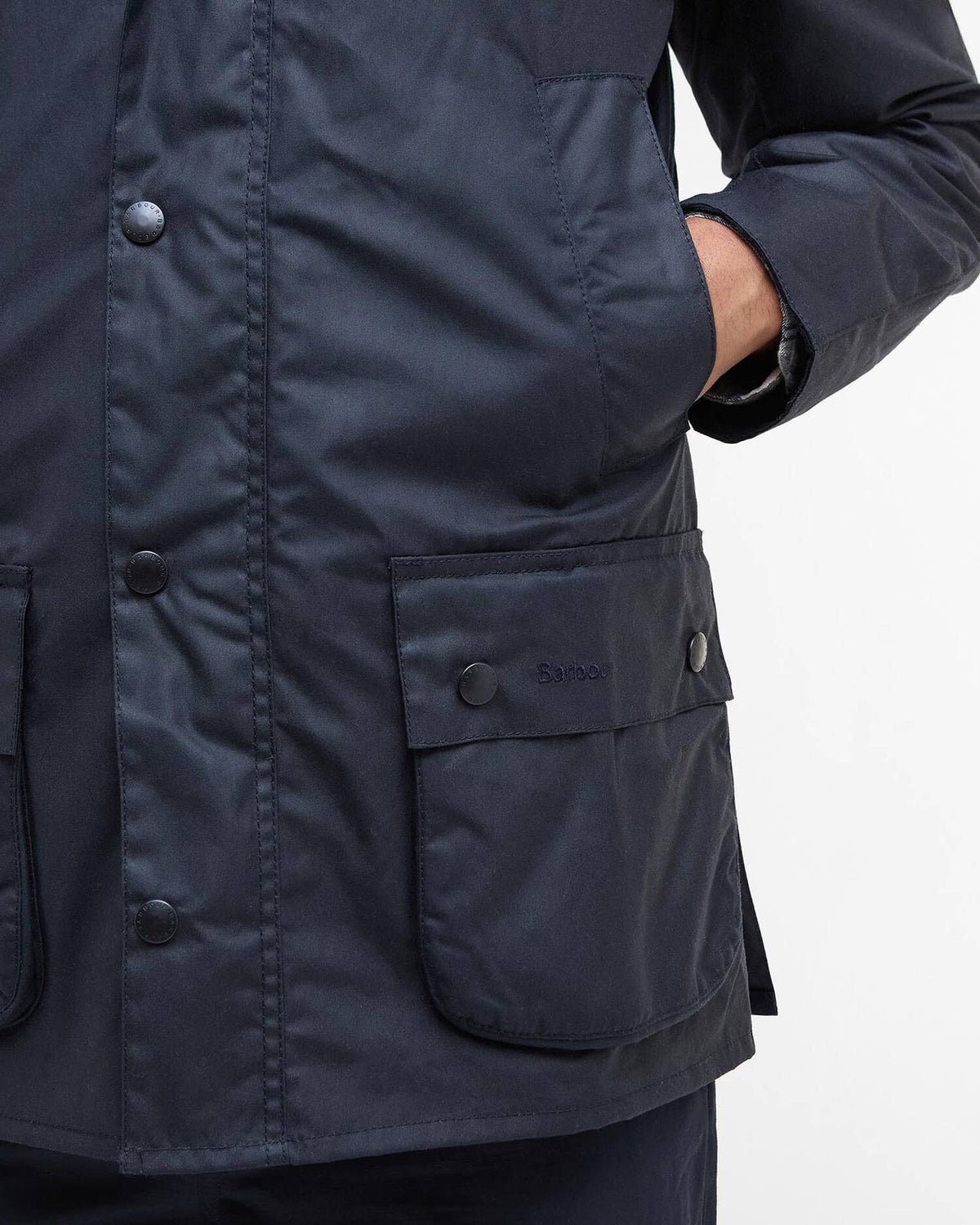 ASHBY WAX JACKET - NAVY
