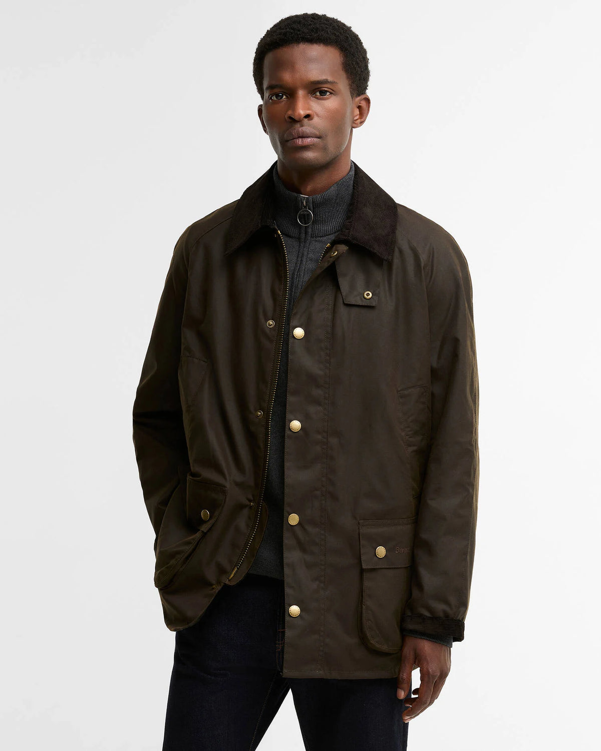 ASHBY WAX JACKET - OLIVE