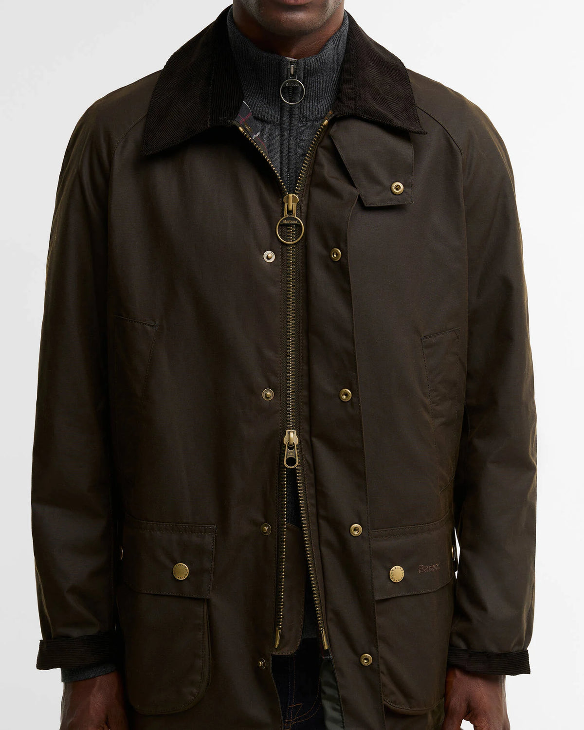 ASHBY WAX JACKET - OLIVE