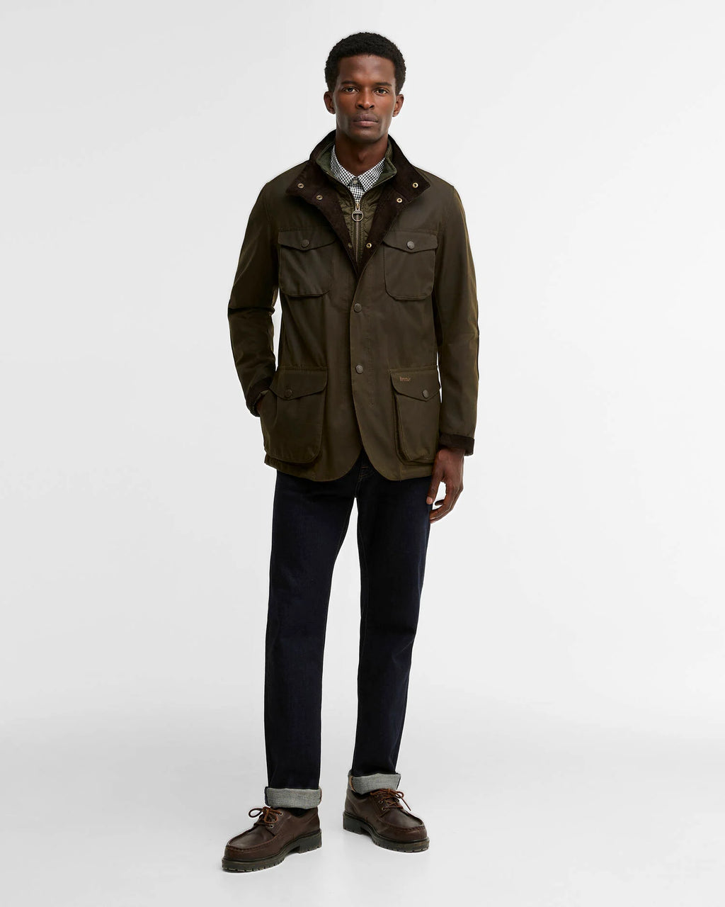 OGSTON WAX JACKET - OLIVE